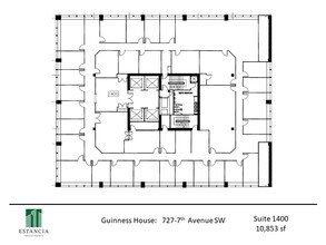 727 7th Ave SW, Calgary, AB for lease Floor Plan- Image 1 of 4