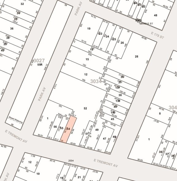 451 E Tremont Ave, Bronx, NY à vendre - Plan cadastral - Image 3 de 5