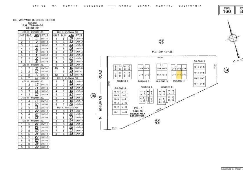 465 N Whisman Rd, Mountain View, CA for sale - Plat Map - Image 2 of 14