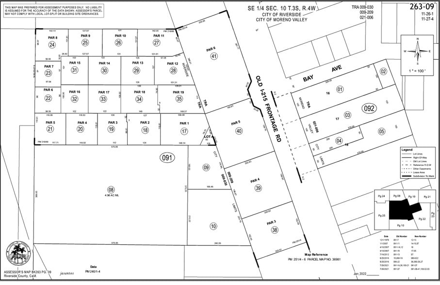 7193 Old 215 Frontage Rd, Moreno Valley, CA for lease - Plat Map - Image 3 of 3