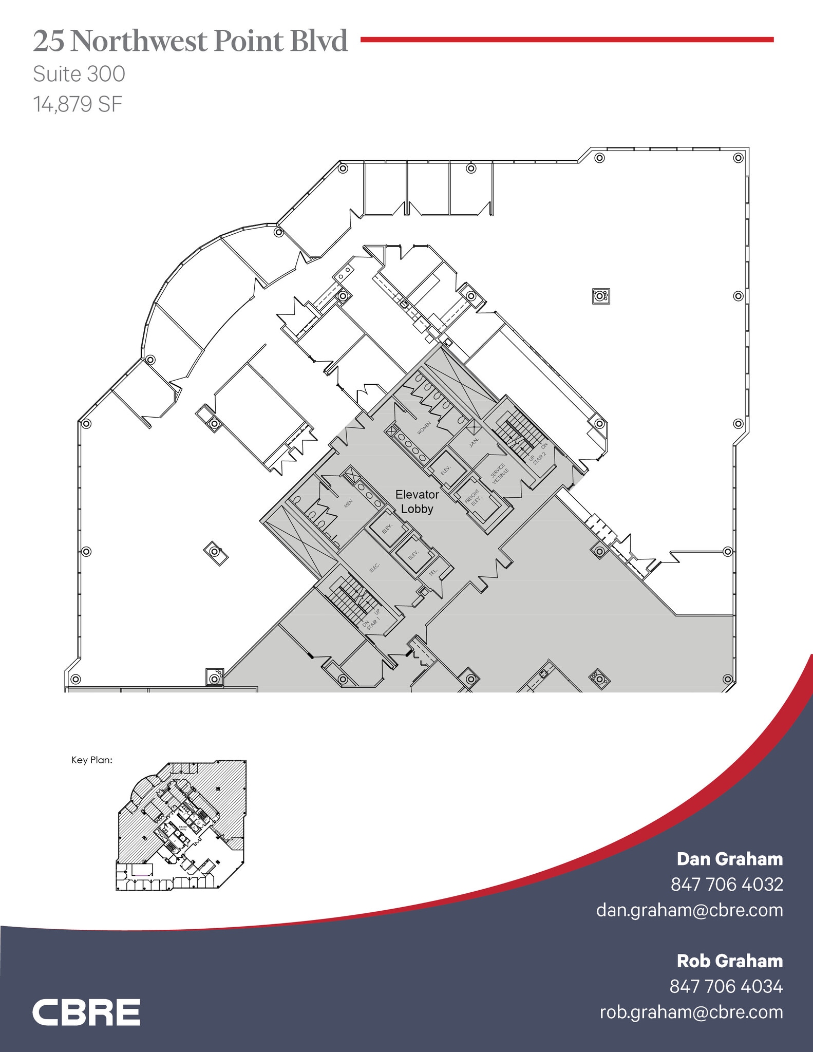 25 NW Point Blvd, Elk Grove Village, IL for lease Floor Plan- Image 1 of 2