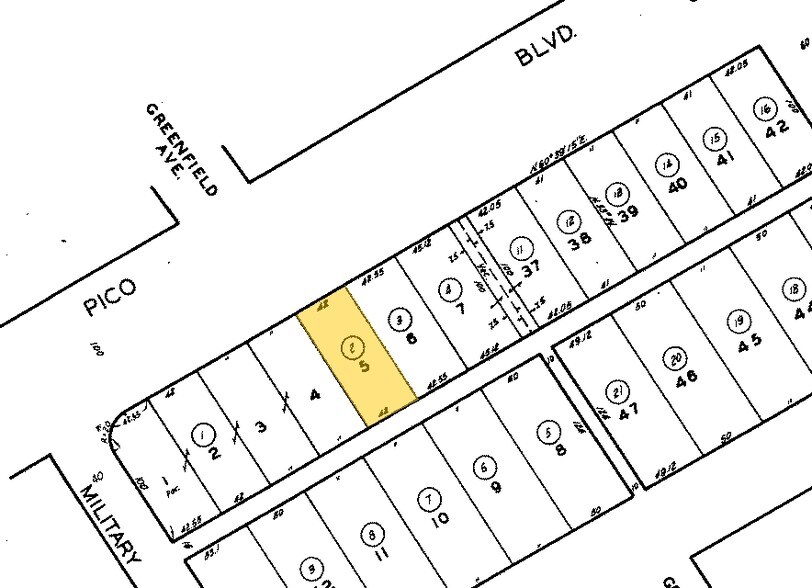 10986 W Pico Blvd, Los Angeles, CA à vendre - Plan cadastral - Image 2 de 8