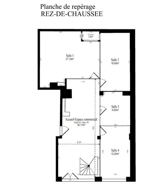 Bureau dans Paris à vendre - Plan d’étage - Image 2 de 8