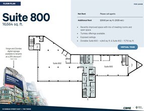 10 Dundas St E, Toronto, ON for lease Floor Plan- Image 1 of 2