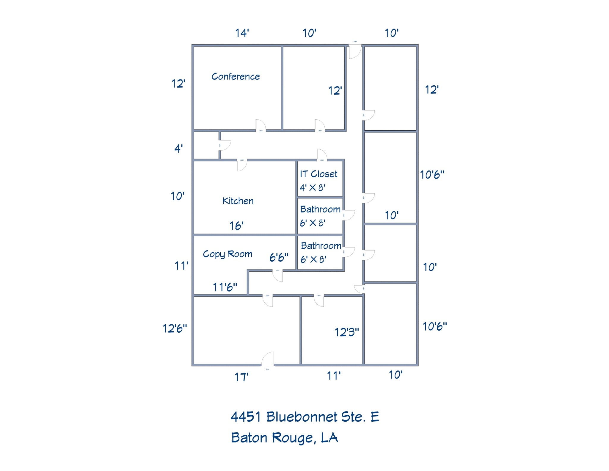 4451 Bluebonnet Blvd, Baton Rouge, LA for lease Site Plan- Image 1 of 2