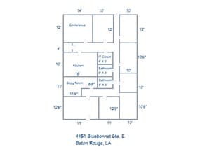 4451 Bluebonnet Blvd, Baton Rouge, LA for lease Site Plan- Image 1 of 2