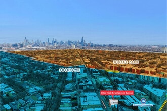 1908 N Milwaukee Ave, Chicago, IL - Aérien  Vue de la carte - Image1