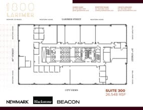 1800 Larimer St, Denver, CO à louer Plan d’étage- Image 1 de 1