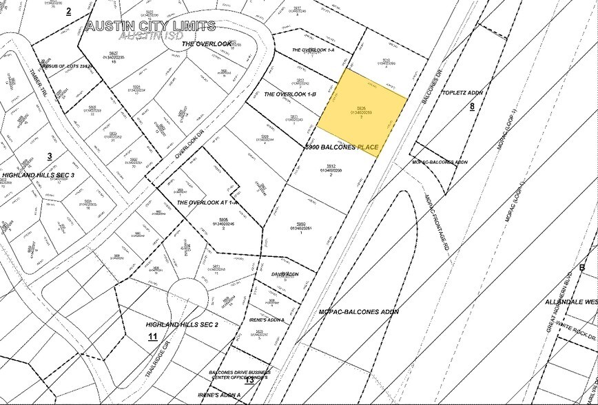 5926 Balcones Dr, Austin, TX à louer - Plan cadastral - Image 2 de 4