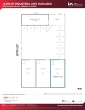 5700-5704 S Santa Fe Ave, Vernon, CA à louer Plan de site- Image 1 de 2