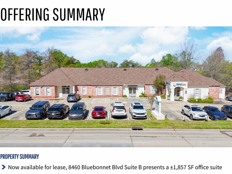 8460 Bluebonnet Blvd, Baton Rouge, LA à louer - Photo du bâtiment - Image 3 de 15