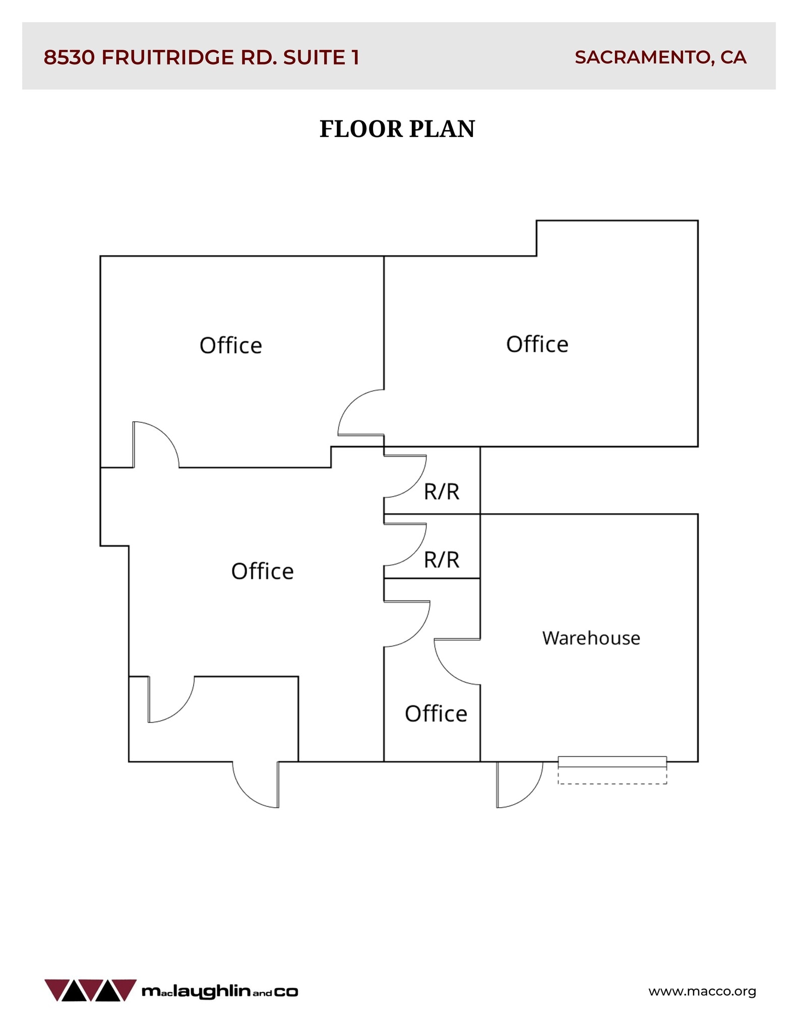 8530 Fruitridge Rd, Sacramento, CA à louer Plan de site- Image 1 de 2