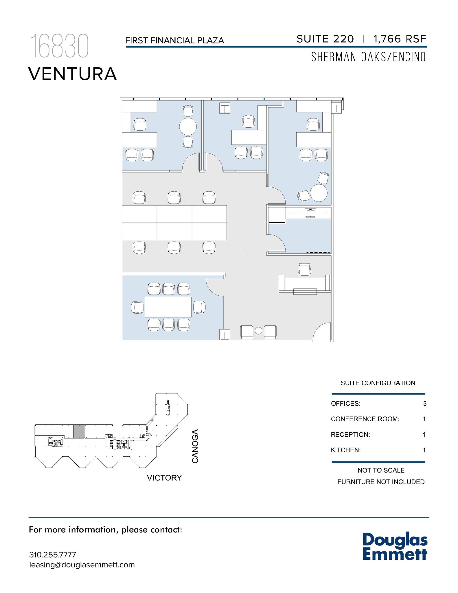 16830 Ventura Blvd, Encino, CA for lease Floor Plan- Image 1 of 1