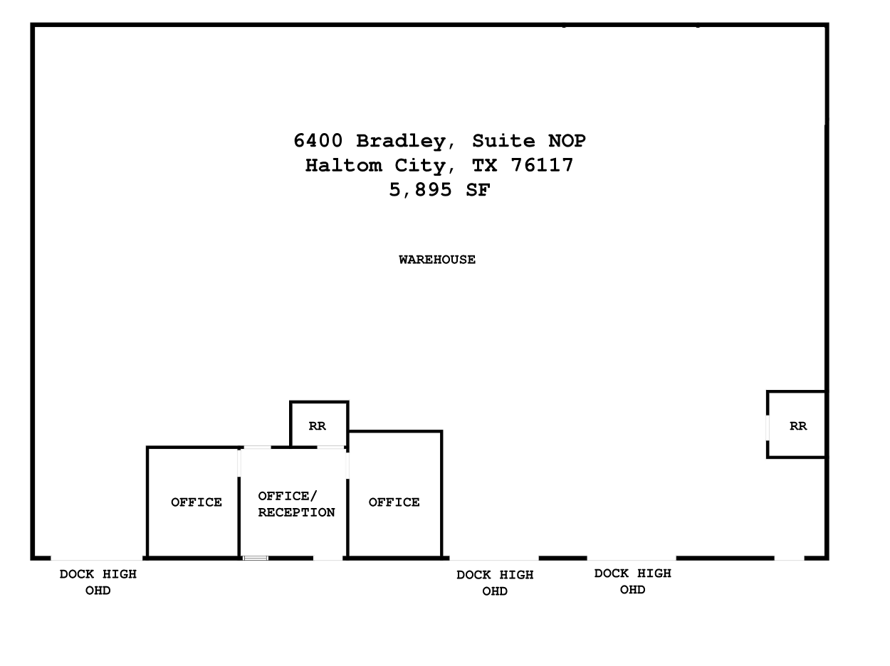 6400 Bradley Dr, Haltom City, TX à louer Plan d  tage- Image 1 de 1