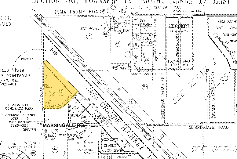 7775 N Casa Grande Hwy, Tucson, AZ for lease - Plat Map - Image 2 of 17