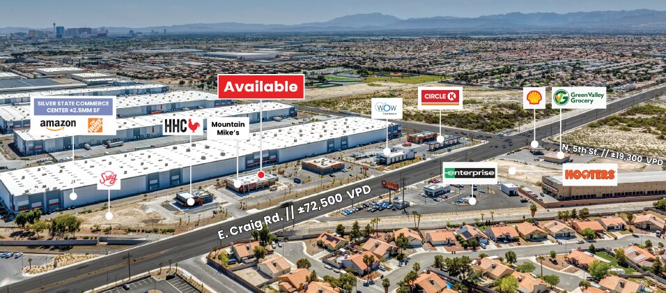Craig Rd, North Las Vegas, NV for lease Aerial- Image 1 of 4