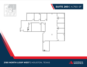 2180 North Loop W, Houston, TX à louer Plan d  tage- Image 1 de 1