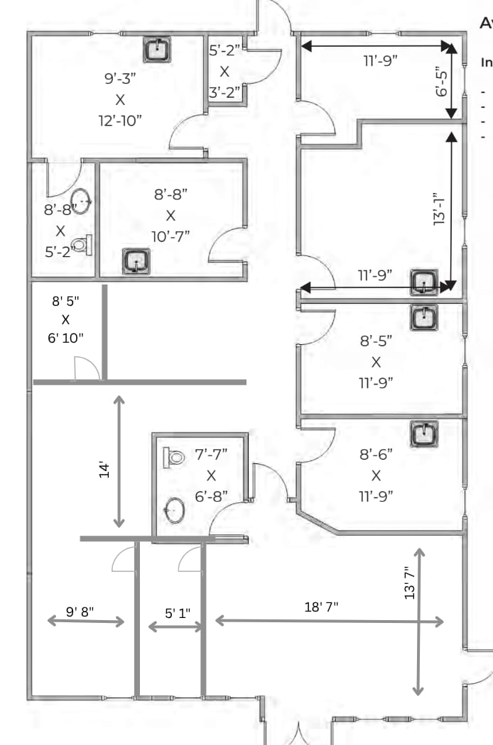 2535 Charlotte St, Denton, TX à louer Plan d’étage- Image 1 de 1