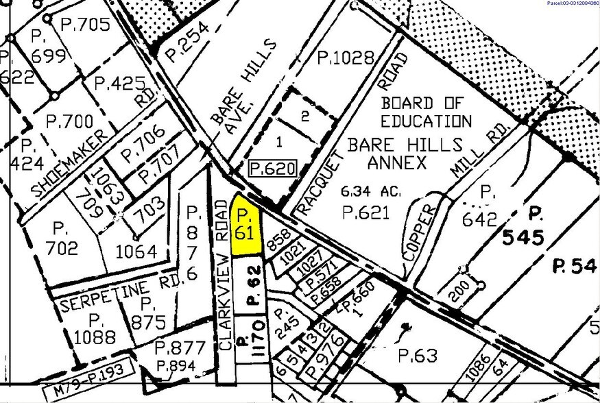 1407 Clarkview Rd, Baltimore, MD à louer - Plan cadastral - Image 2 de 5
