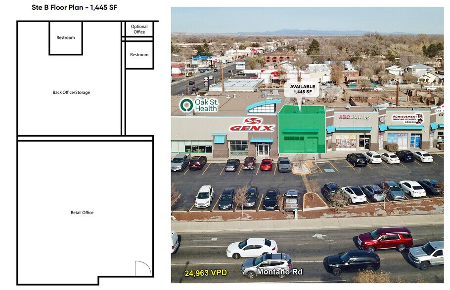 333 Montano Rd NW, Albuquerque, NM à louer - Plan d’étage - Image 2 de 14