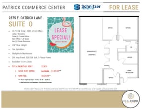 2875 E Patrick Ln, Las Vegas, NV à louer Plan d’étage- Image 2 de 3