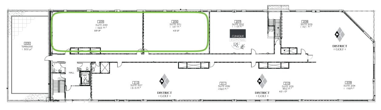 2605 St Des Vitrines, Trois-Rivières, QC for lease Floor Plan- Image 1 of 2