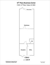 1730 W 10th Pl, Tempe, AZ for lease Floor Plan- Image 1 of 1