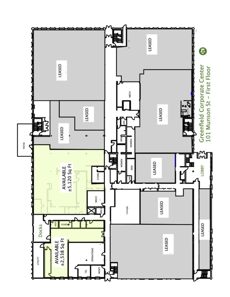 101 Munson St, Greenfield, MA for lease Floor Plan- Image 1 of 2