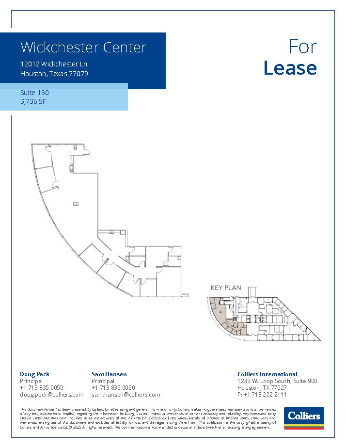 12012 Wickchester Ln, Houston, TX à louer Plan d’étage- Image 1 de 1
