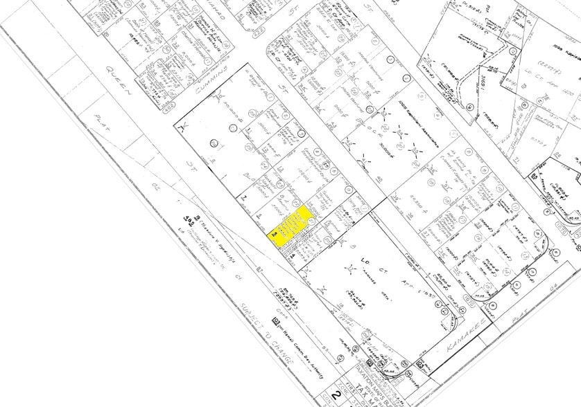 1034 Queen St, Honolulu, HI for lease - Plat Map - Image 2 of 4