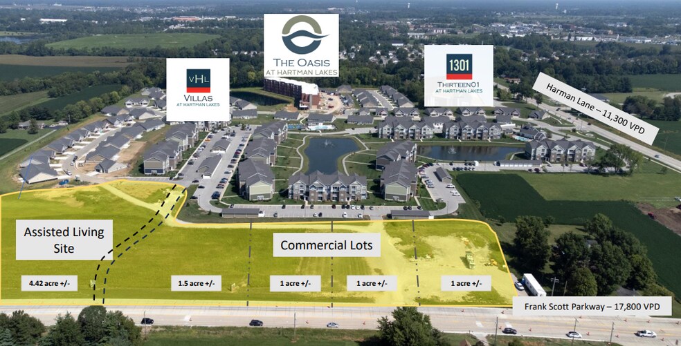 Hartman Lakes, Shiloh, IL à vendre - Aérien - Image 1 de 4