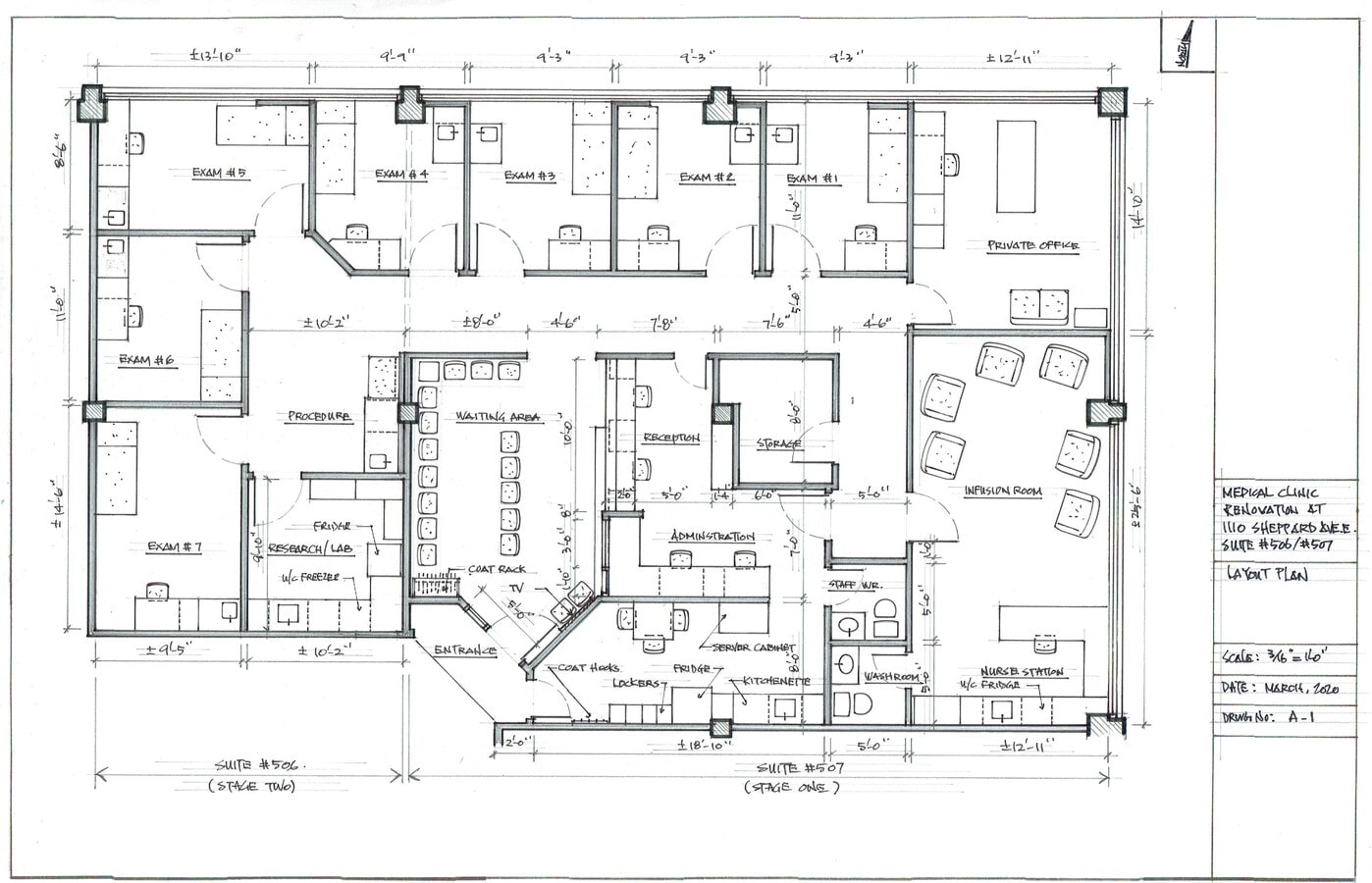1110 Sheppard Ave E, Toronto, ON M2K 2W2 - Unité 506-508 -  - Plan d’étage - Image 1 of 13