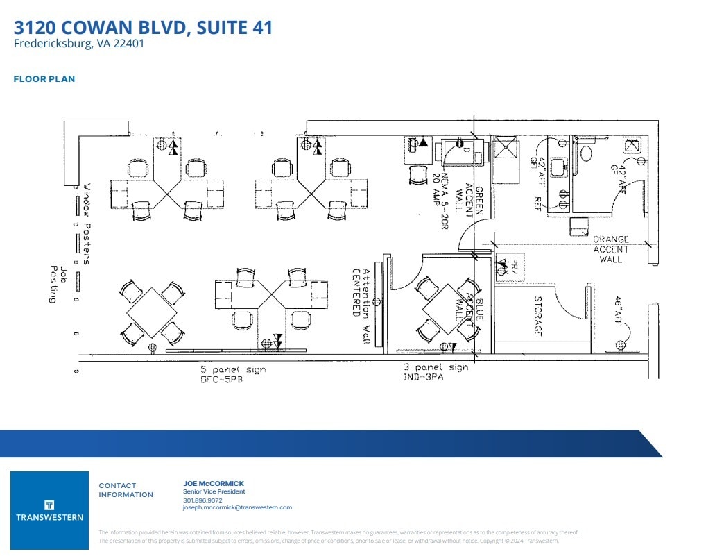 3120-3140 Cowan Blvd, Fredericksburg, VA for lease Floor Plan- Image 1 of 1