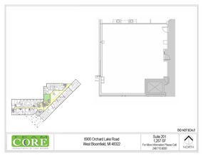 6900 Orchard Lake Rd, West Bloomfield, MI à louer Plan d  tage- Image 1 de 1