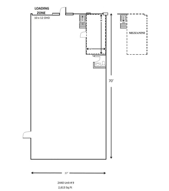 2440 14 Av, Vernon, BC for lease Floor Plan- Image 1 of 1