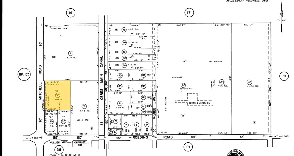 Mitchell Rd, Ceres, CA à vendre - Plan cadastral - Image 1 de 1