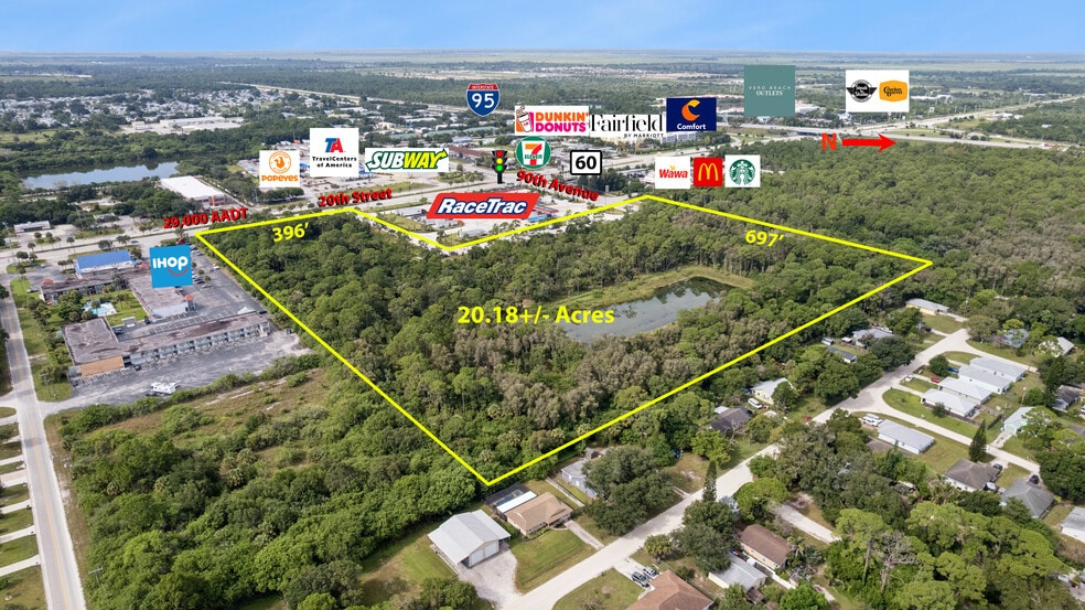 8900 20th St, Vero Beach, FL à vendre - Aérien - Image 1 de 3