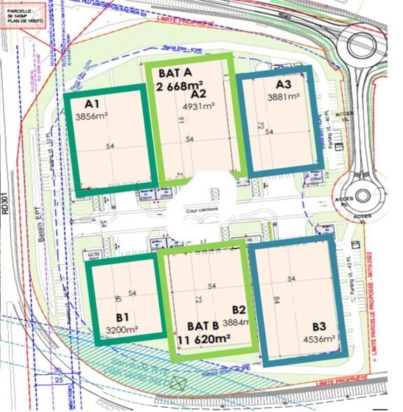 Industriel dans Persan à vendre - Plan de site - Image 1 de 1