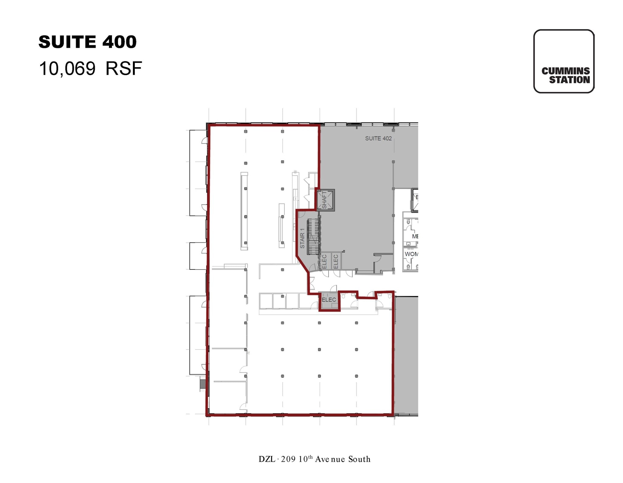 209 10th Ave S, Nashville, TN for lease Floor Plan- Image 1 of 1