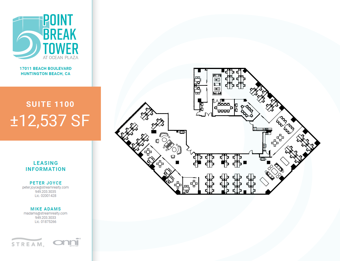 17011 Beach Blvd, Huntington Beach, CA à louer Plan d’étage- Image 1 de 1