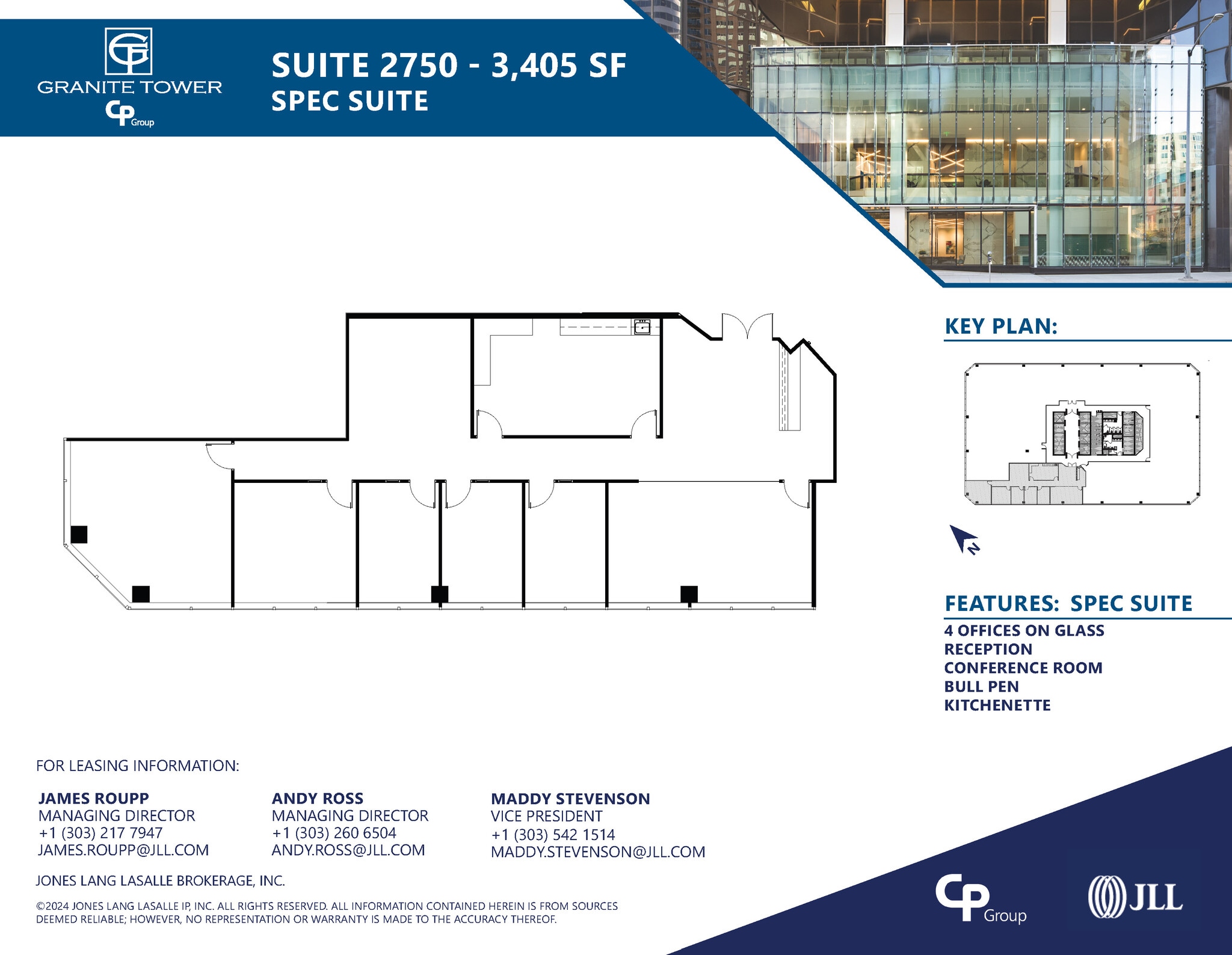 1099 18th St, Denver, CO à louer Plan d’étage- Image 1 de 1