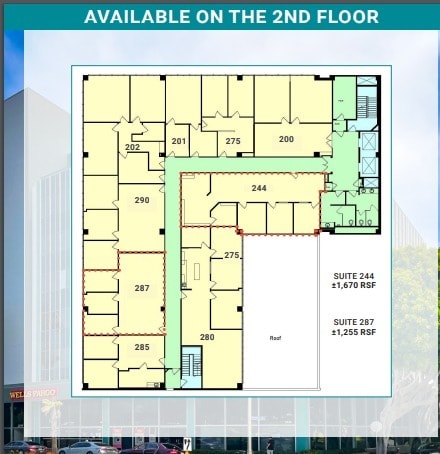 2444 Wilshire Blvd, Santa Monica, CA à louer Plan d’étage- Image 1 de 1