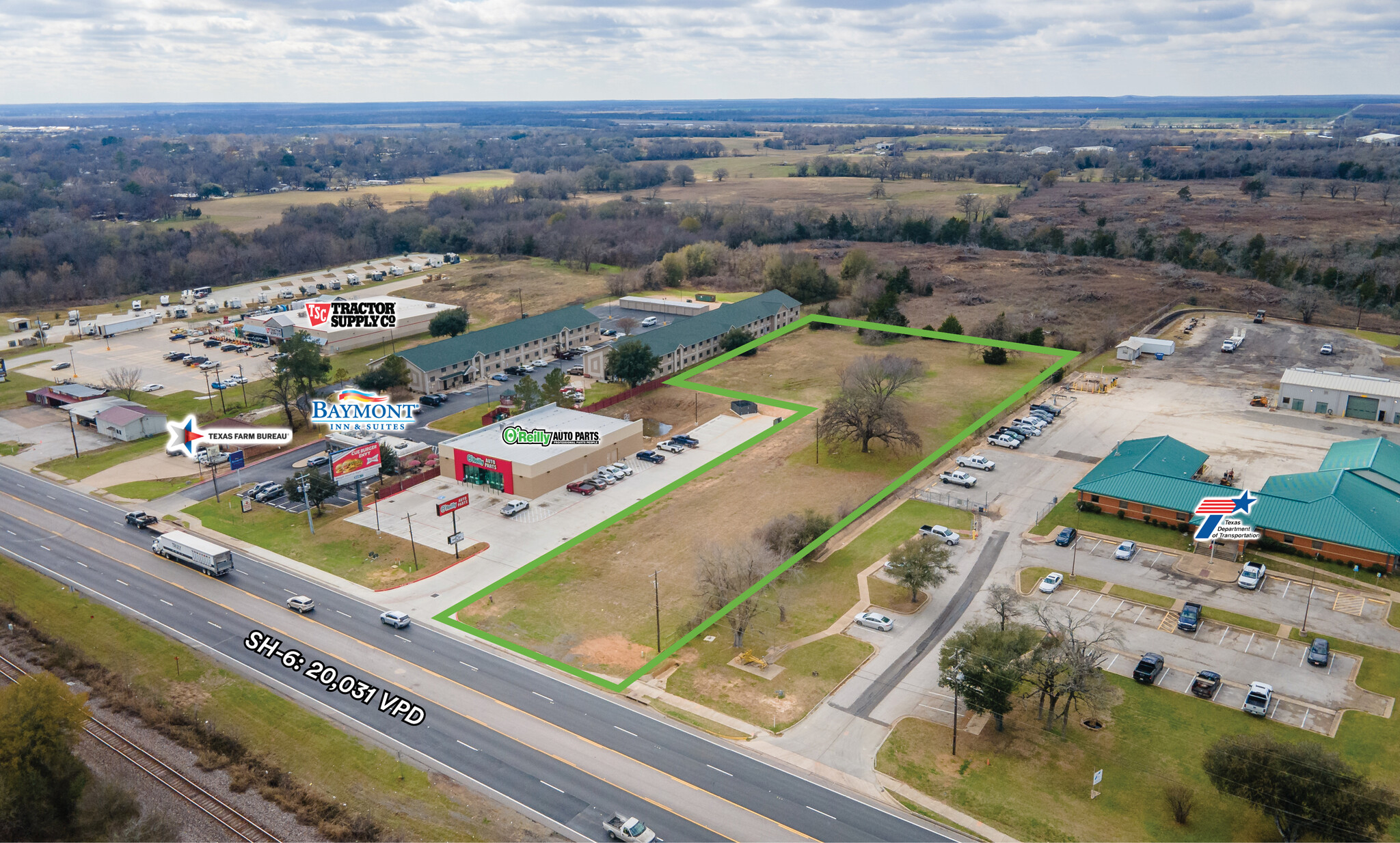 N. Market Street, Hearne, TX for sale Aerial- Image 1 of 1