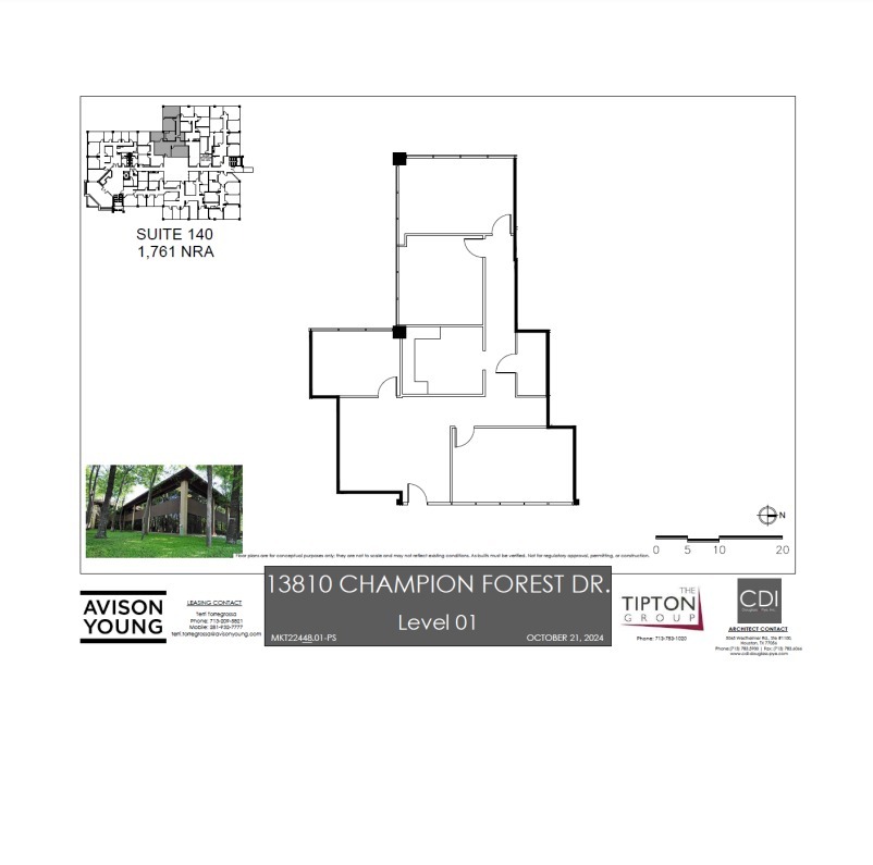 13810 Champion Forest Dr, Houston, TX for lease Floor Plan- Image 1 of 1