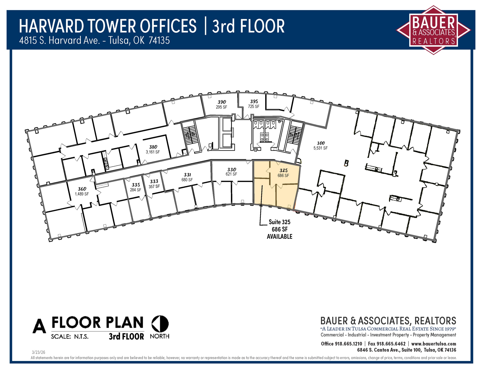 4815 S Harvard Ave, Tulsa, OK à louer Plan d’étage- Image 1 de 1