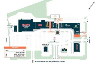 426 Town Ctr, New Britain, PA à louer Plan de site- Image 1 de 1