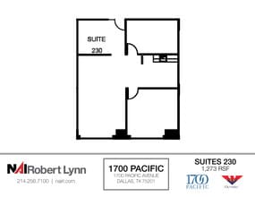 1700 Pacific Ave, Dallas, TX à louer Plan d’étage- Image 1 de 2