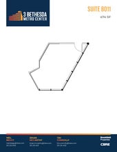 3 Bethesda Metro Center, Bethesda, MD à louer Plan d’étage- Image 1 de 1