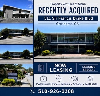 More details for 511 Sir Francis Drake Blvd, Greenbrae, CA - Office/Medical for Lease