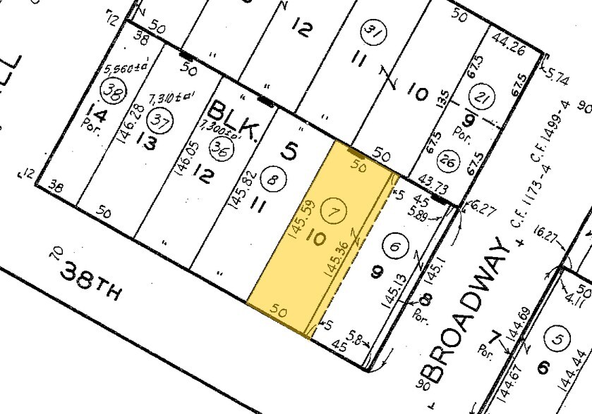 309 W 38th St, Los Angeles, CA à louer - Plan cadastral - Image 2 de 4